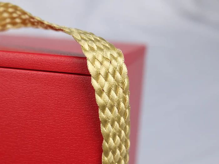 Wooden and Leatheretter Paper Spirits Box Rope Detail