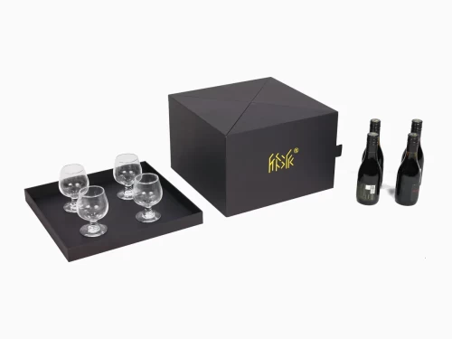 Blueberry Wine and Glasses Gift Packaging Boxes