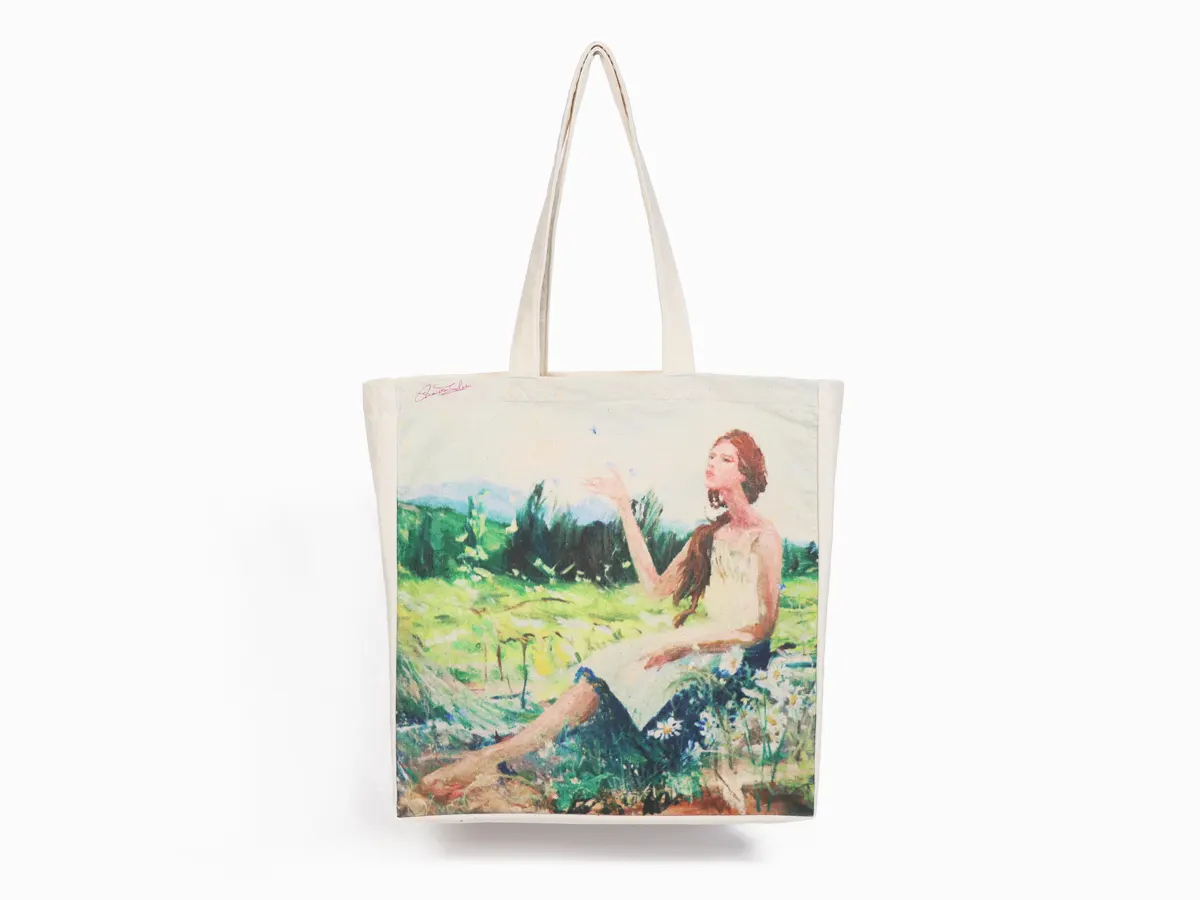 Oil Painting Print 30% Recycled 240 GSM Cotton Bag