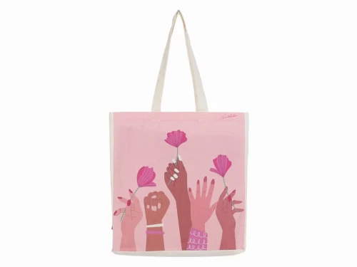 The Flower of Peace illustrations Organic Cotton Bag