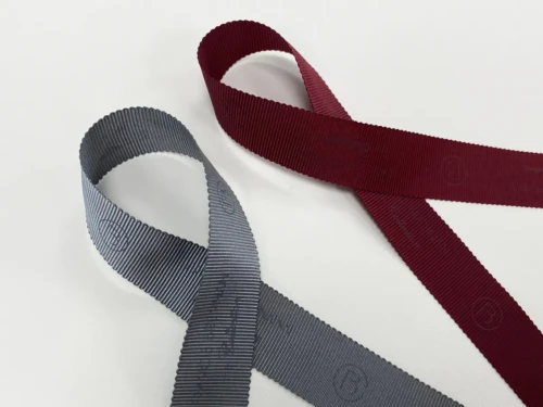 Grosgrain Ribbon with Matte Logo