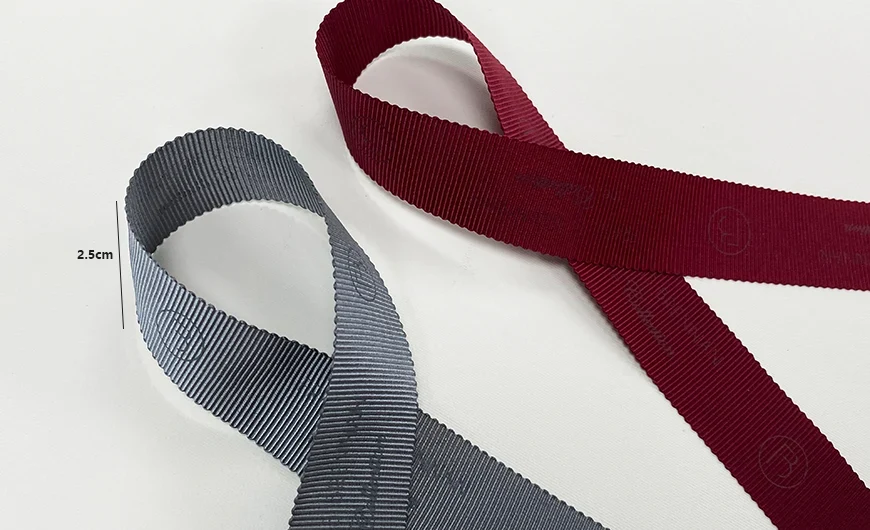 Grosgrain Ribbon with Matte Logo