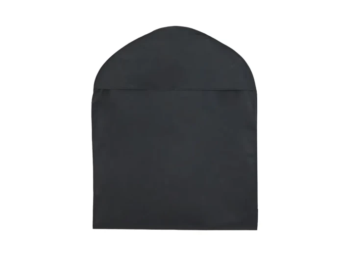 Black PEVA Long Garment Cover Bag Half Folding Background