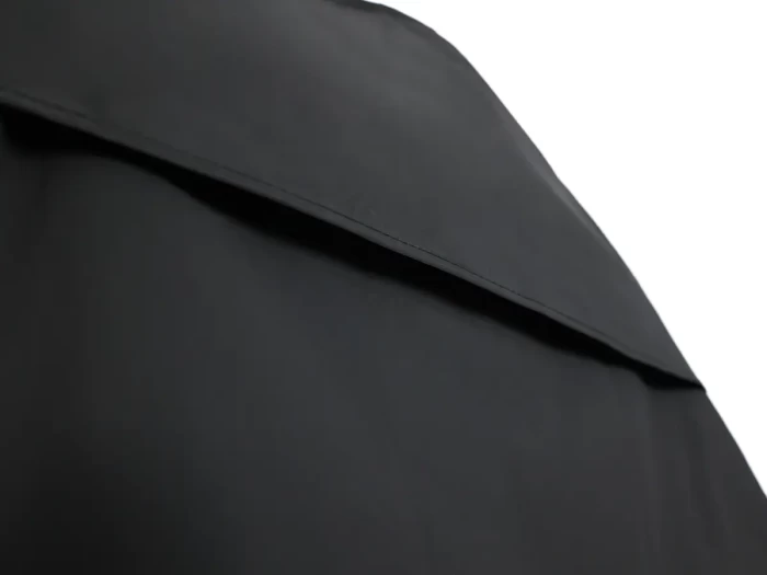 Black PEVA Long Garment Cover Bag Half Folding Way