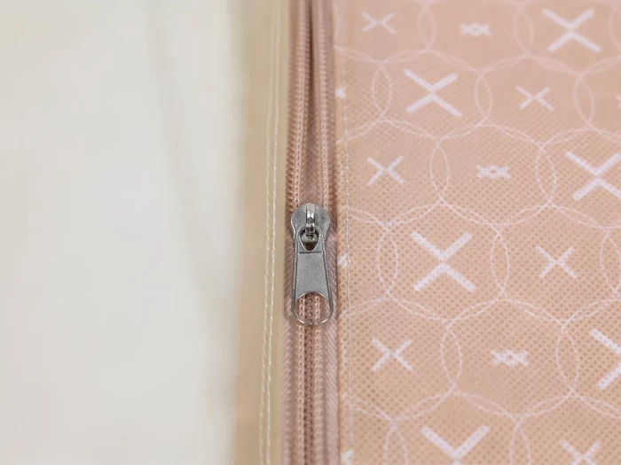 Non-woven Fabric and Clear Silica Gel Garment Bag Zipper