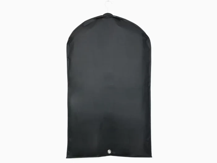 Black PEVA Garment Bag Back