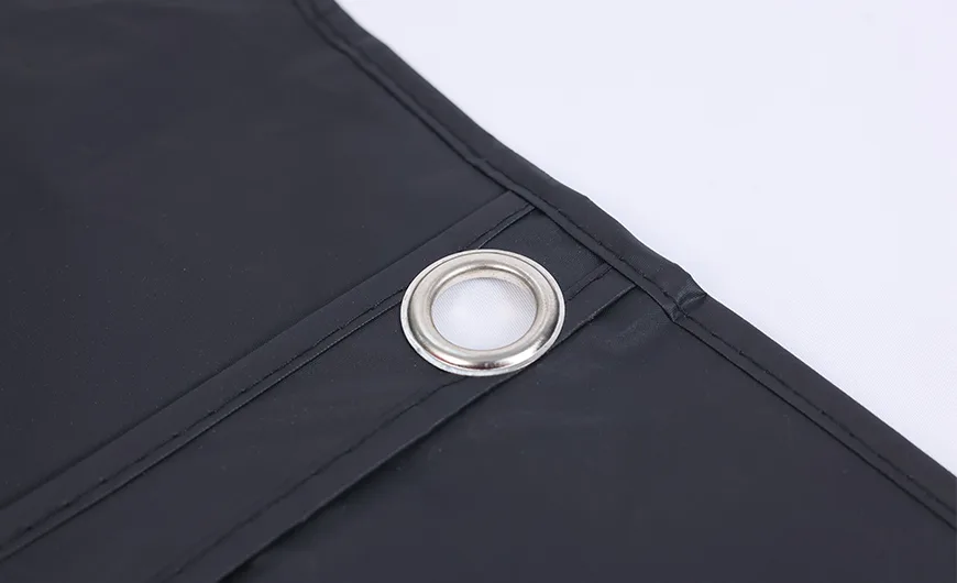 Black PEVA Garment Bag Metal Ring