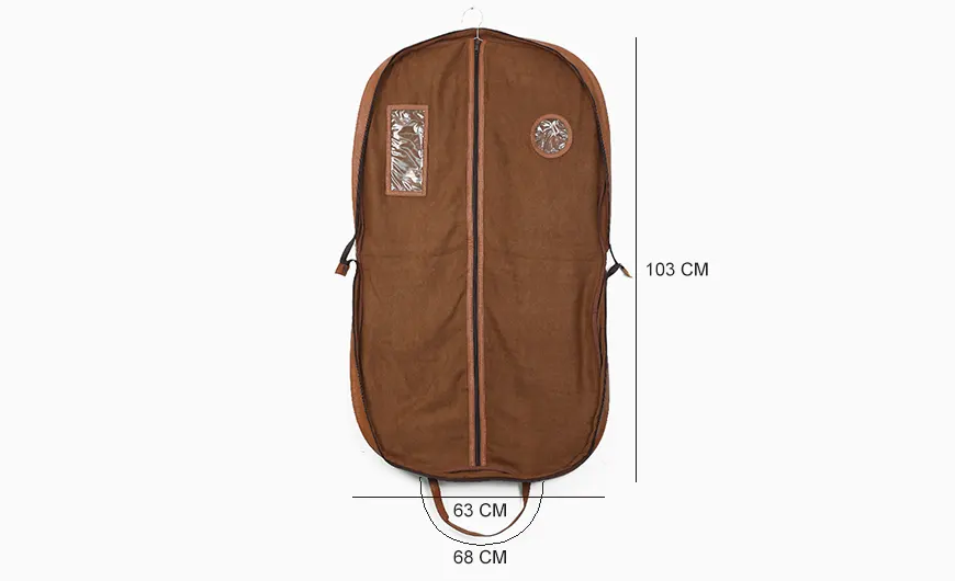 Luxury 840D Polyester Garment Bag Dimension Size
