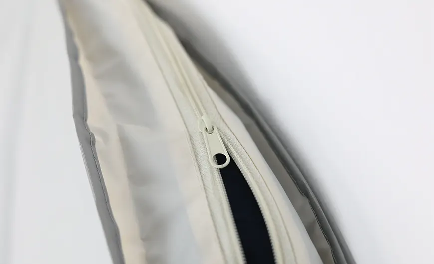 Milky PEVA Garment Bag Side Zipper