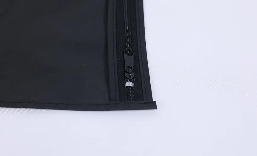 Black PEVA Garment Bag Black Zip
