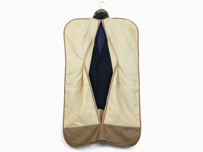 Luxury Leather Garment Bag Put Suit