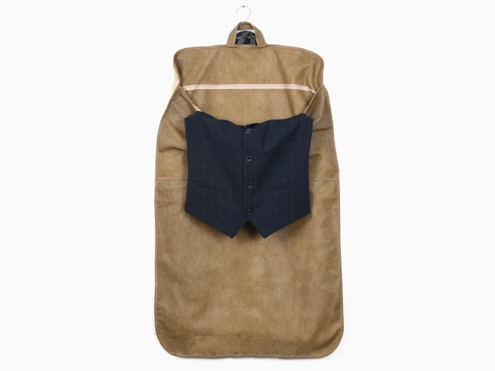 Luxury Leather Garment Bag Put Vest