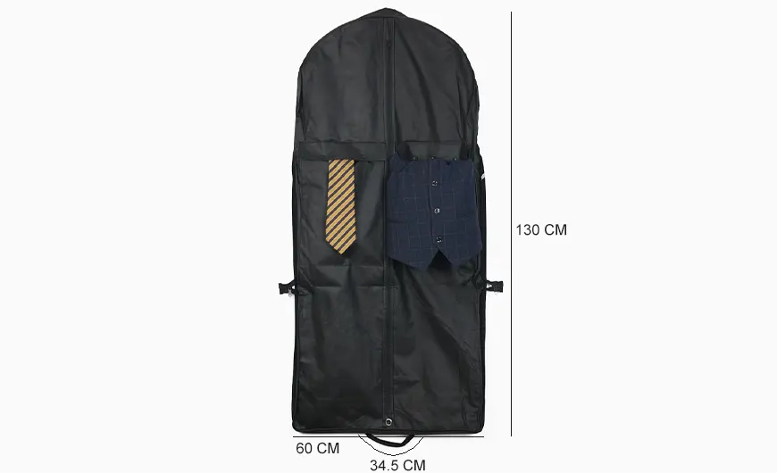 High Quality Three-fold Garment Bag Size