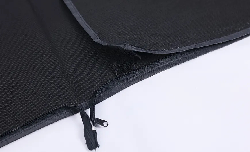 Black Polyester Garment Bag Bi-Fold Zip Way