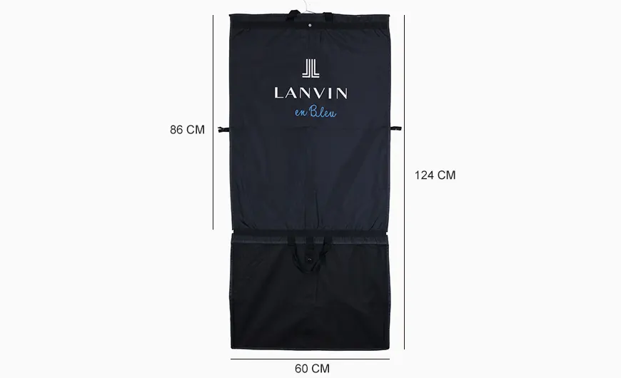 Black Polyester Garment Bag Dimension Size