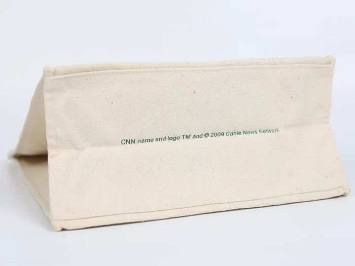 ECO-friendly Green Cotton Bag Bottom Screen Printing Words
