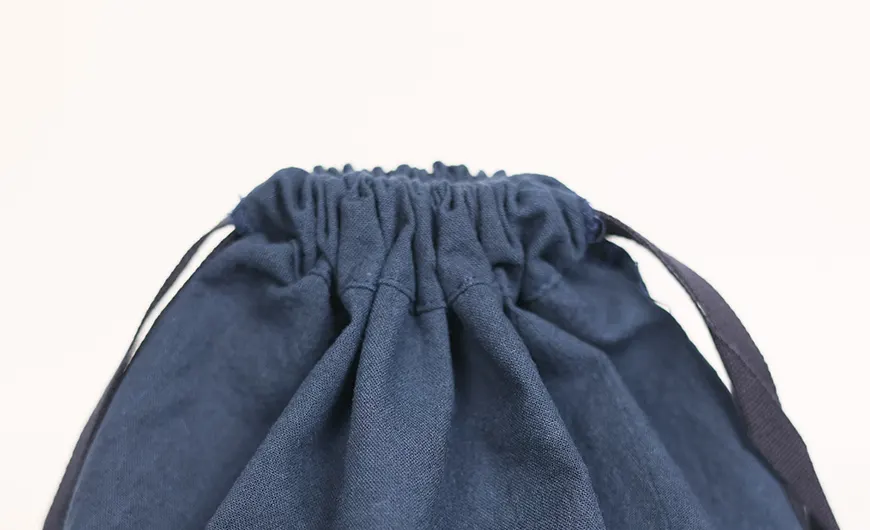 Drawstring Cotton Bag Close Detail