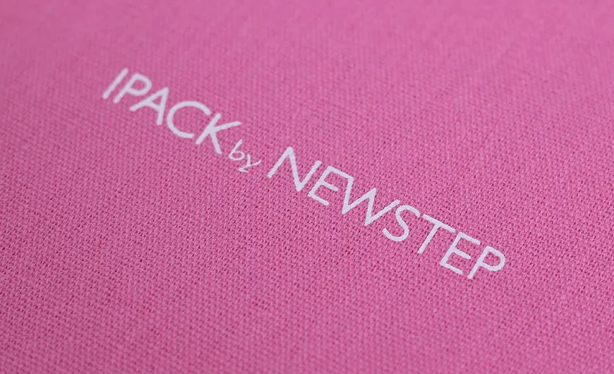 Pink Cotton Bag with Screen Printing Logo