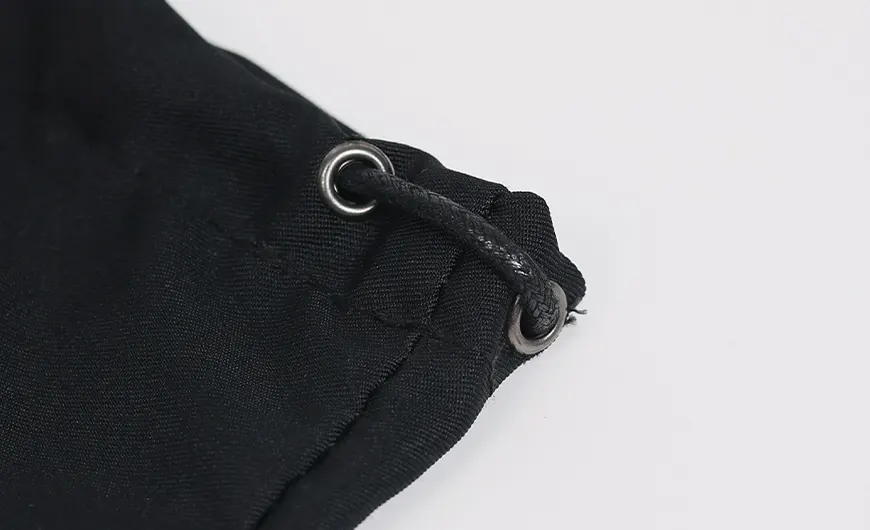Silk Cotton Bag Drawstring Detail