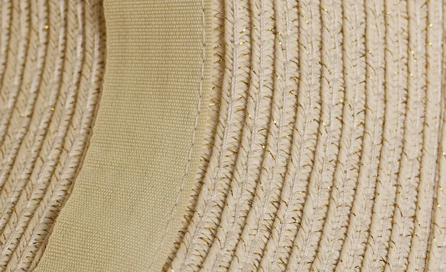 Straw Cloche Hat Lining Detail