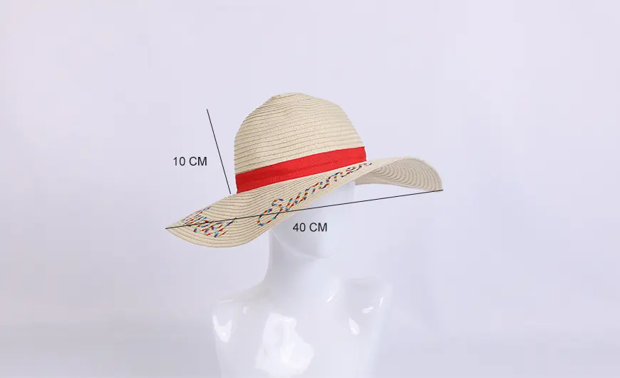 Beach Straw Hat Size