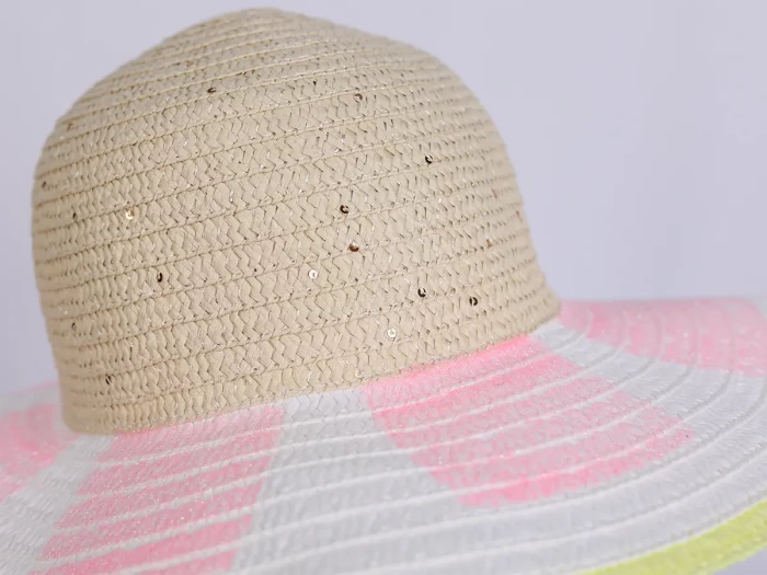 Beach Straw Hat Pearl Print