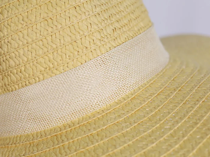 Beach Straw Hat with Bow Tie