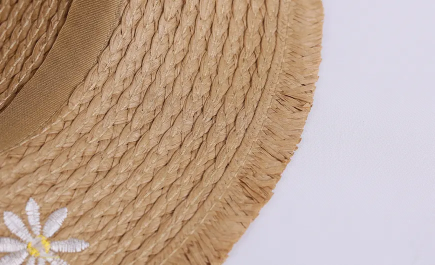 Fashion Paper Straw Hat Brim Detail