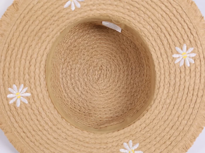 Fashion Paper Straw Hat Inside Detail
