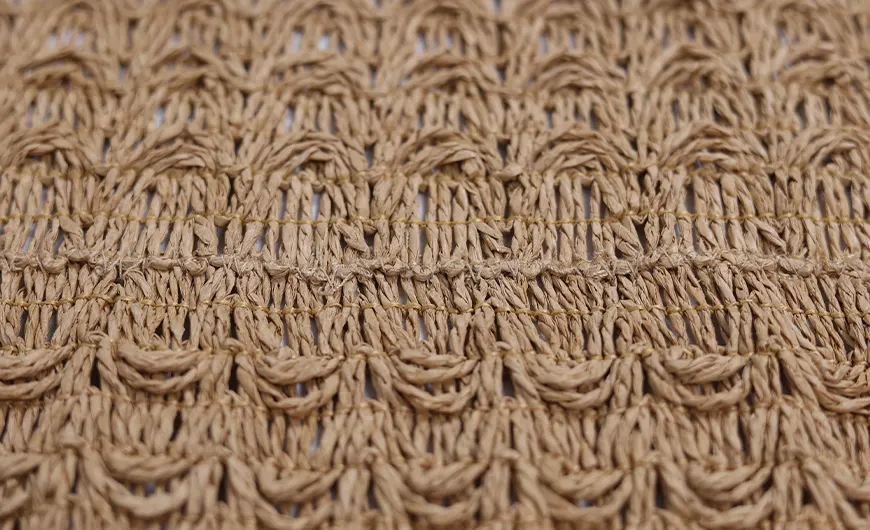 Motif Paper Straw Carpets Woven Details