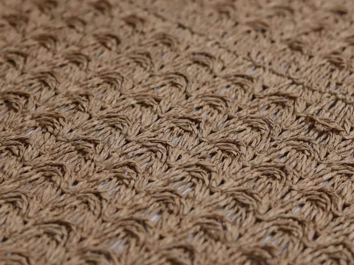 Paper Straw Carpets Woven Motif Details