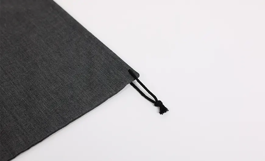Luxury Yarn-dyed Cloth Drawstring Bag Cotton Cord
