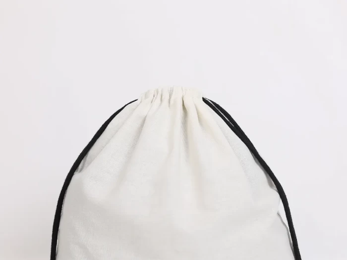 High Quality Drawstring Cotton Bag Close Details