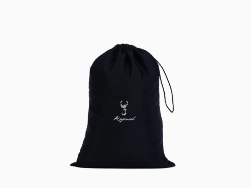 Silk Cotton Drawstring Bag with Embroidery Logo