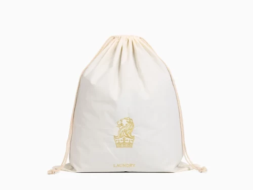 Drawstring Cotton Bag with Embroidery Logo for Homeware