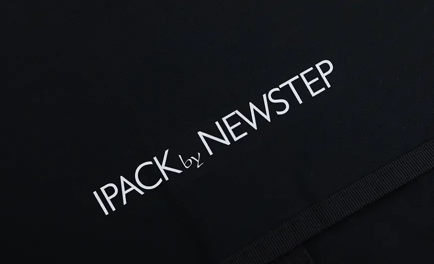 Luxury Black Cotton Long Dress Garment Bag Screen Printing Logo