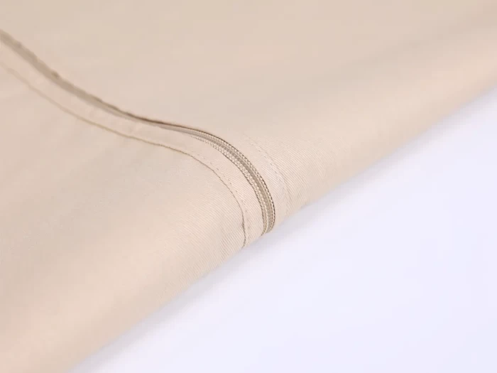 Luxury Cream Cotton Garment Cover Bag Zipper