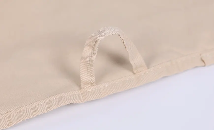 Luxury Cream Cotton Garment Cover Bag Hanger