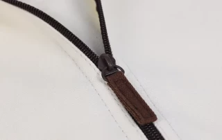 Luxury Natural Cotton Long Garment Dress Bag Zipper Detail