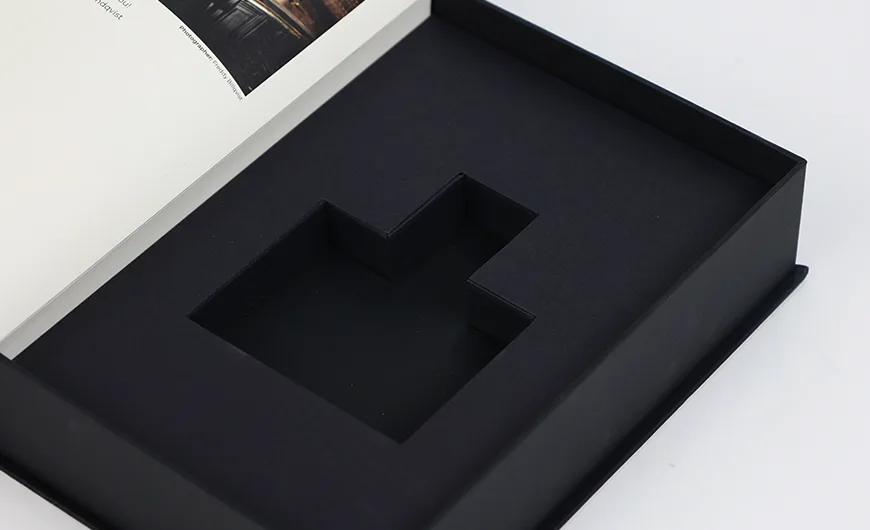 Luxury Book Shape Perfume Gift Boxes Lining