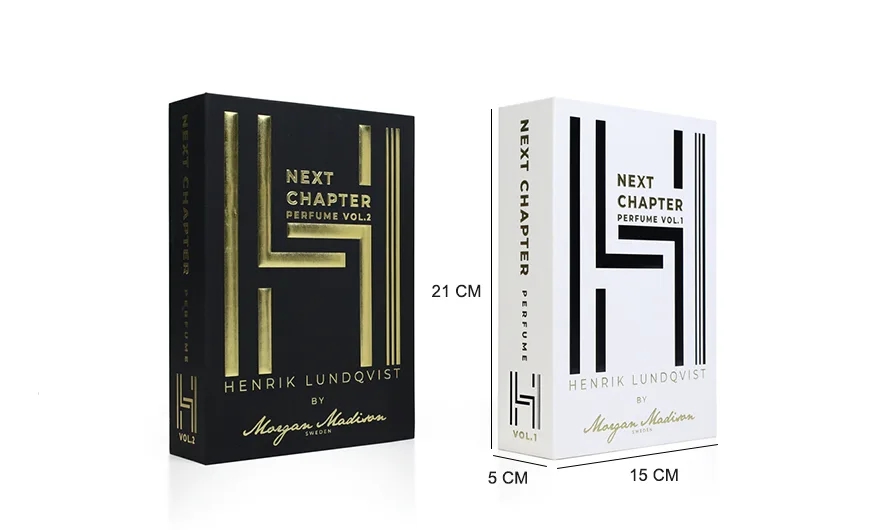 Luxury Book Shape Perfume Gift Boxes Size