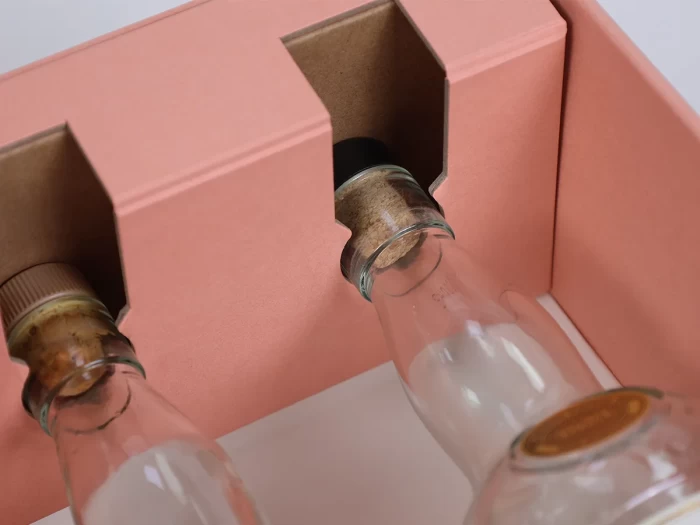 100% Sustainablity Luxury Foldable Whisky Box Die Cutting Lining