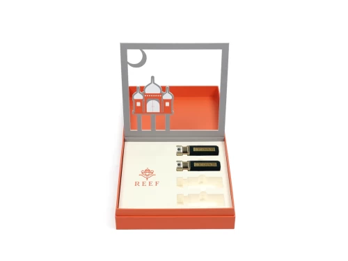 Flip Top Perfume Gift Box with Die Cut Pattern