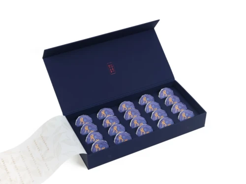 Tea Soft Touch Gift Magnetic Box with Honeycomb Lining