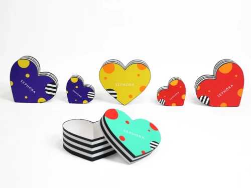 Beauty Heart Shape Rigid Blind Boxes