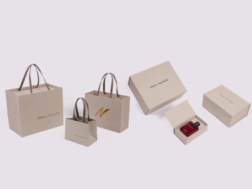 Luxury Beater-dyed Paper Foldable Boxes and Shopping Bags