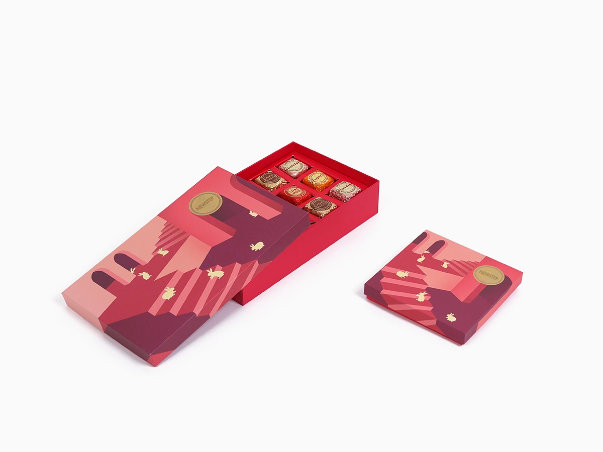 Chocolate Rigid Gift Boxes Set Display