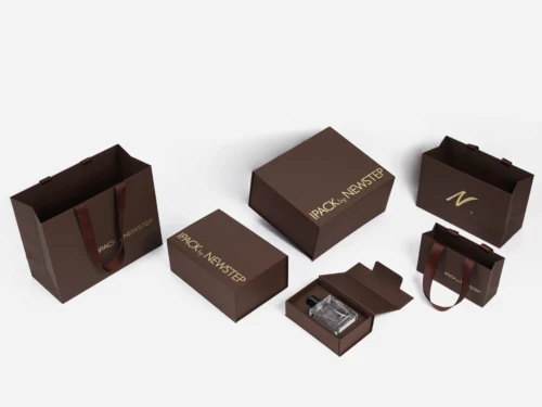 Luxury Foldable Boxes and Bags with Full Coverage Embossing