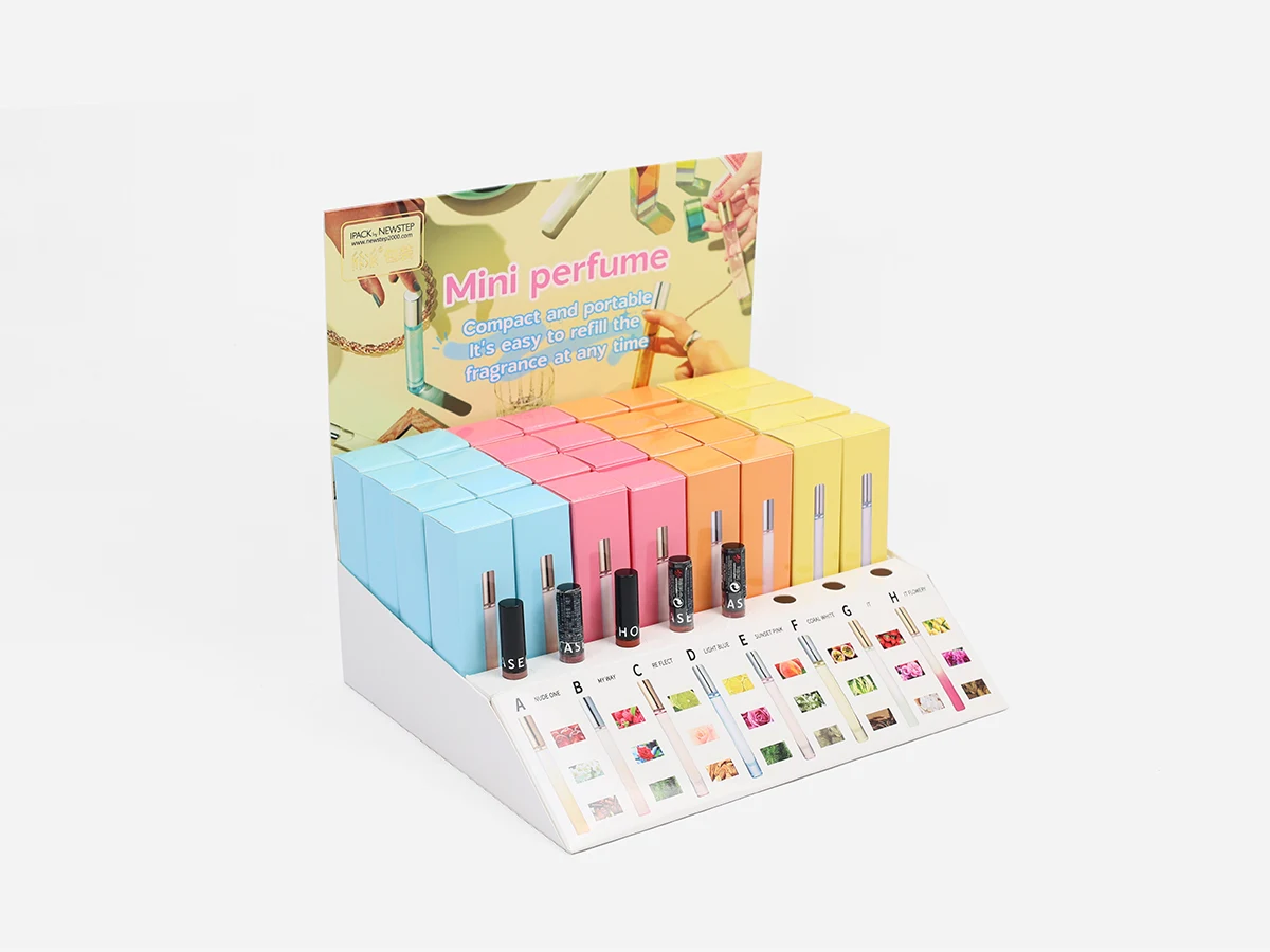 Beauty and Perfume Product Counter Paper Display Stand